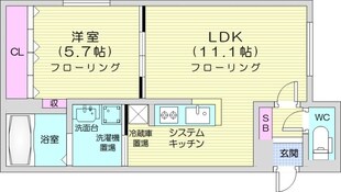 グランメール北18条の物件間取画像